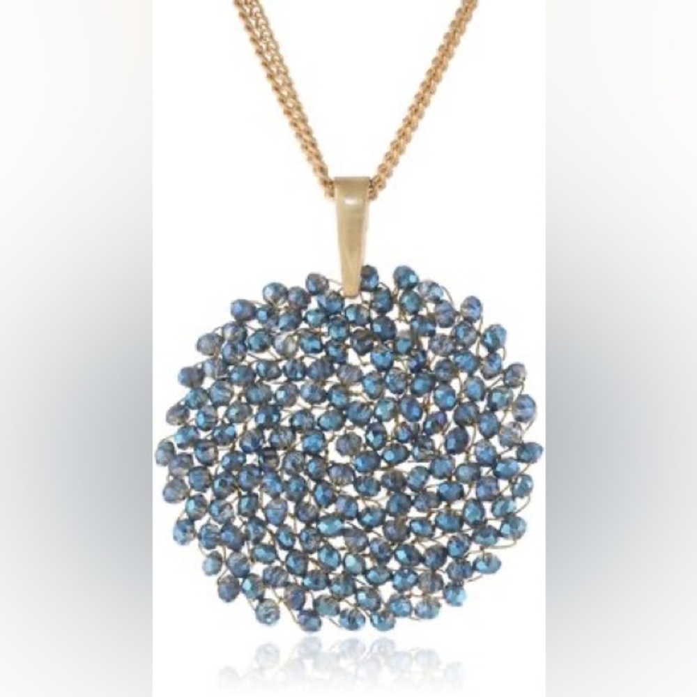 Kenneth Cole necklace- blue crystal